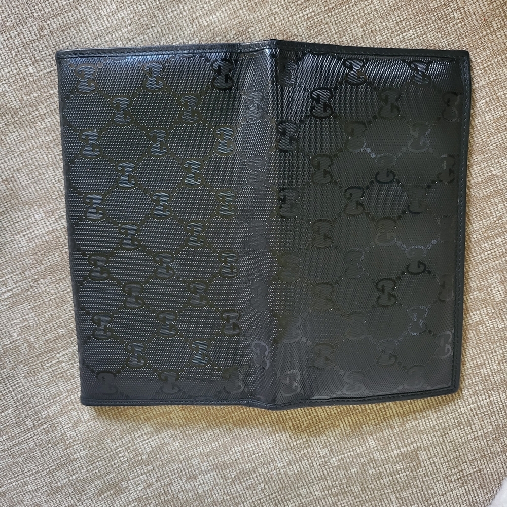 Gucci Long Wallet in Black Imprime Canvas - Picture 11 of 12